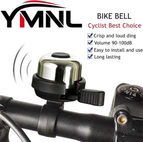 img 2 attached to YMNL Brass Bicycle Bell - Loud and Clear Mini Bike Bell for Adults, Multicolor Option - Ideal for Outdoor Cycling - Mountain, Road, and Fixie Bikes