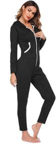 img 1 attached to 🎄 Ekouaer Christmas Men's Sleepwear Jumpsuit - Underwear Lounge Clothing for Comfortable Sleep