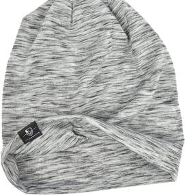 img 3 attached to JESSE · RENA Men's Chic Striped Summer Beanie Hat - Stylish Baggy Slouch Skull Cap