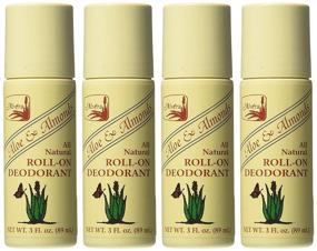 img 2 attached to 🌿 Alvera All Natural Roll-On Deodorant Aloe & Almonds - 3 Fl Oz, 4 pack: Gentle and Effective Odor Protection for Everyday Use