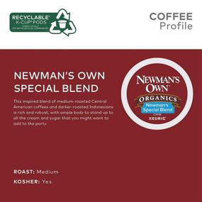 img 1 attached to Newman's Own Organics Special Blend K-Cup Pods, 72 Count - Medium Roast Coffee for Keurig