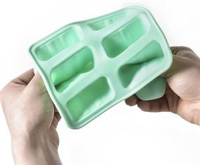 img 2 attached to 🍦 Silicone Popsicle Molds - 6 Pack BPA-Free Ice Pop Moulds for Homemade Popsicles, Reusable & Easy to Release - Green