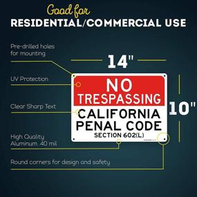 img 3 attached to 🚫 Trespassing California Penal Section Sign: Maintaining Safety and Security.