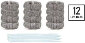 img 3 attached to 🧺 Premium Pack of 12 Washing Machine Lint Traps: Quality Snares and Rust Proof Stainless Steel Mesh with Ties