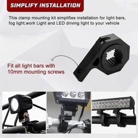 img 1 attached to 🔧 BUNKER INDUST LED Light Bar Clamp Mounting Kit: Secure & Versatile Tube Bracket for Off-road Lights on Roof Racks, Bull Bars or Head Racks - Includes 2Pcs 1.5" Inch Clamps