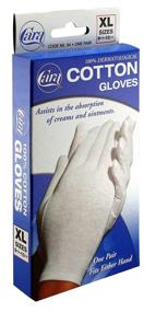 img 2 attached to 🧤 Cara Moisturizing Eczema Gloves - 100% Premium Cotton, Extra Large, White - 1 Pair