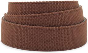 img 4 attached to 👔 Anson Black Canvas Belt Buckle: Stylish Men's Accessories and Belts