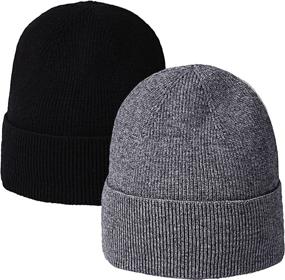 img 4 attached to HH HOFNEN Pieces Beanie Thermal Outdoor Recreation in Outdoor Clothing