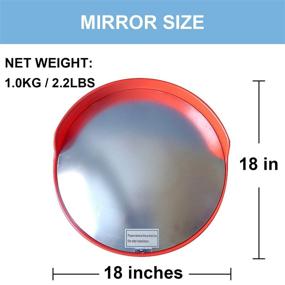 img 1 attached to 🚦 Outdoor Convex Traffic Mirror with LH-GUARD and Protective Cap