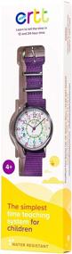 img 2 attached to 🕰️ EasyRead Analog Children's Watch Purple #ERW-COL-24 for Learning Time