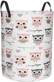 img 3 attached to 🦉 Foruidea Owl Laundry Basket: Collapsible Storage Bin, Waterproof Oxford Fabric Clothes Baskets for Home, Office, Dorm - Laundry Hamper, Nursery Hamper, Gift Basket