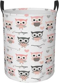 img 4 attached to 🦉 Foruidea Owl Laundry Basket: Collapsible Storage Bin, Waterproof Oxford Fabric Clothes Baskets for Home, Office, Dorm - Laundry Hamper, Nursery Hamper, Gift Basket