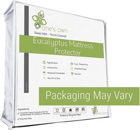 img 1 attached to 🛏️ Premium King-size Mattress Protector: Organic Tencel/Eucalyptus Fiber Top, TPU Waterproofing, Hypoallergenic, White, 5-Sided