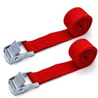 🔐 roof-top tie down cargo straps - set of 2 lashing straps with buckle (3.2' x 1') logo