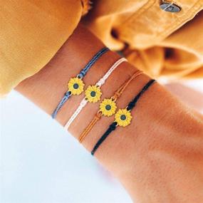 img 2 attached to Pura Vida Enamel Sunflower Bracelet