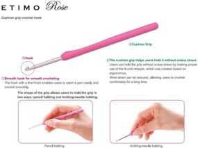 img 1 attached to 🌷 Tulip Etimo Rose Crochet Hook Set – Enhance Your Crochet Projects with this Premium Collection