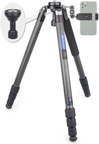 img 4 attached to 📷 RT80C Upgraded: Carbon Fiber Bowl Tripod, AS80C Heavy Duty Camera Tripod for Stable & Lightweight Professional Photography, Max Load 44lbs/20kg