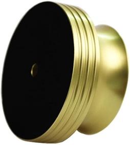 img 2 attached to LP Record Weight 16Oz Vinyl Record Clamp Alumiun Turntable Stabilizer (Gold)