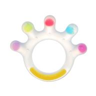 haakaa large-palm baby teething toys - 100% food grade silicone teethers for babies 0-6 months/6-12 months - bpa free teething relief baby chew toys logo