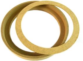 img 1 attached to Улучшите производительность своего динамика с 1 парой 6.5" RING-6.5BZ MDF кольца динамика с кронштейном и прокладкой для монтажа.