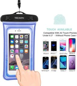 img 1 attached to Triomph Floatable Waterproof Compatible IPhone Cell Phones & Accessories