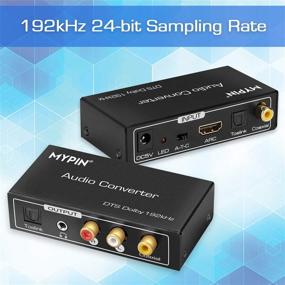 img 2 attached to 🔌 Многофункциональный 192KHz DAC Конвертер: HDMI ARC Аудио Извлекатель, Toslink, Коаксиальный, HDMI ARC Вход на Coaxial, Toslink, Стерео L/R, Выход на 3,5 мм Jack