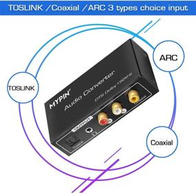 img 3 attached to 🔌 Многофункциональный 192KHz DAC Конвертер: HDMI ARC Аудио Извлекатель, Toslink, Коаксиальный, HDMI ARC Вход на Coaxial, Toslink, Стерео L/R, Выход на 3,5 мм Jack