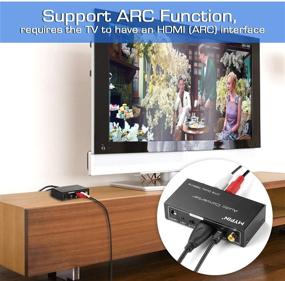 img 1 attached to 🔌 Многофункциональный 192KHz DAC Конвертер: HDMI ARC Аудио Извлекатель, Toslink, Коаксиальный, HDMI ARC Вход на Coaxial, Toslink, Стерео L/R, Выход на 3,5 мм Jack