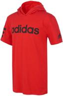 👕 футболка с капюшоном adidas sleeve lineage для мальчиков: стильная и функциональная одежда для детей. логотип