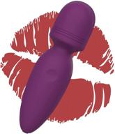 yetrun mini massager - wireless handheld vibration wand for shoulder and back body massage - [4.35 * 1.18 inches] - purple logo
