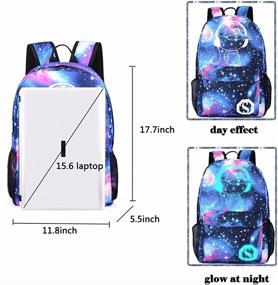 img 2 attached to 🎒 Lmeison Luminous Backpack: Innovative Charging Shoulder Backpacks for Kids!