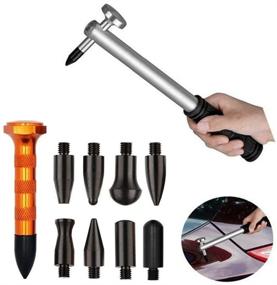 img 4 attached to 🚗 G&S 10pcs Car Body Paintless Dent Removal Tools - Aluminum Dent Hammer Kit for Effective Dent Repair