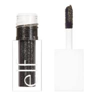 e.l.f. liquid glitter eyeshadow, long-lasting & quick-drying gel-based formula, opaque & multi-dimensional eye makeup, black magic, 0.10 fl oz logo