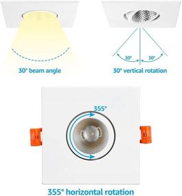 img 3 attached to 🔆 Certified TORCHSTAR Recessed Adjustable Downlight: Enhance Your Lighting with Adjustable Brilliance