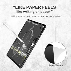 img 3 attached to 📱 Tempered Glass Screen Protector for iPad Air 4 / iPad Pro 11 (2018/2020/2021) - Paper-Like Drawing & Writing, Anti-Glare Matte Film, Apple Pencil & Face ID Compatible (1 Pack)