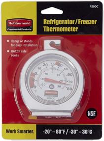 img 1 attached to Rubbermaid FGR80DC Refrigerator Freezer Cooler Fridge Thermometer - Large Mechanical Dial for Accurate Monitoring and Control