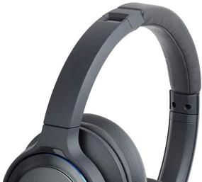 img 1 attached to 🎧 Audio-Technica ATH-WS660BTGBL Solid Bass Bluetooth Over-Ear Headphones with Mic & Control, Gunmetal/Blue – Wireless