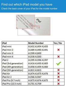 img 3 attached to 📱 CHINFAI защитный чехол из ударопрочного силикона для Apple iPad 2 3 4 - чехол с подставкой и портативными ручками, зеленый (9.7 дюймов)