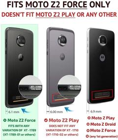 img 3 attached to 📱 CaseWe Motorola Moto Z2 Force Flexible TPU Protective Bumper Case Cover - Black & Clear | Compatible with Moto Mods