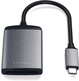 img 3 attached to Адаптер карт Satechi Type-C Aluminum UHS-II для Micro/SD - совместим с MacBook Air 2020/2018, iPad Pro 2020/2018, MacBook Pro 2019/2018 (цвет Space Gray)