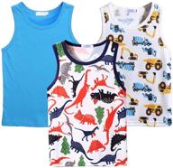 arshiner sleeveless crewneck 3 pack undershirts boys' clothing in tops, tees & shirts logo