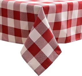 img 4 attached to 🎄 Rectangle Christmas Tablecloth Decor by Billiving