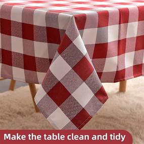 img 2 attached to 🎄 Rectangle Christmas Tablecloth Decor by Billiving