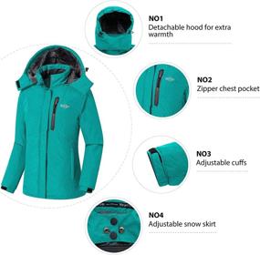 img 1 attached to 🧥 Stay Warm and Dry this Winter with the Wantdo Women's Waterproof Ski Jacket