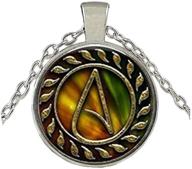 beautiful atheist pendant cabochon necklace logo