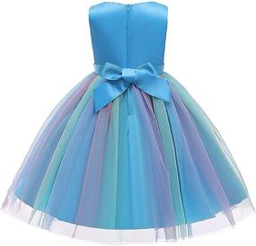 img 3 attached to 👗 Fairy Princess Dresses with Rainbow Flower Design - Ideal Clothing for Super Girls