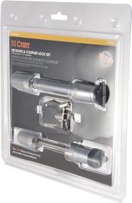 img 1 attached to 🔒 CURT 23555 Hitch and Coupler Lock Set: Secure Trailer Hitch and Coupler with Ease