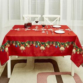 img 2 attached to 🍽️ Decorative Spill-Proof Obstal Tablecloth for Enhanced Resistance