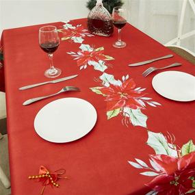 img 1 attached to 🍽️ Decorative Spill-Proof Obstal Tablecloth for Enhanced Resistance