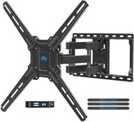mounting dream heavy duty full motion tv wall mount bracket for 42-75 inch flat screen/curved tvs, swivel articulating dual arms, vesa 600x400mm, supports up to 100 lbs - md2656 logo